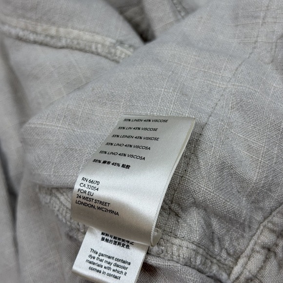 Free People Jayde Safari Bomber Embroidered Utility Slouchy Jacket in Sand Sz S - Picture 12 of 12